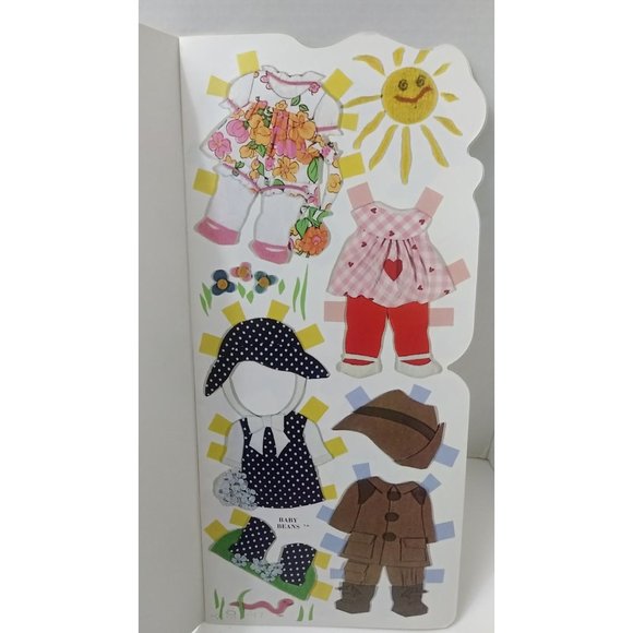 Vintage 1973 Baby Beans Paper Dolls Whitman Book Uncut book - Picture 6 of 10